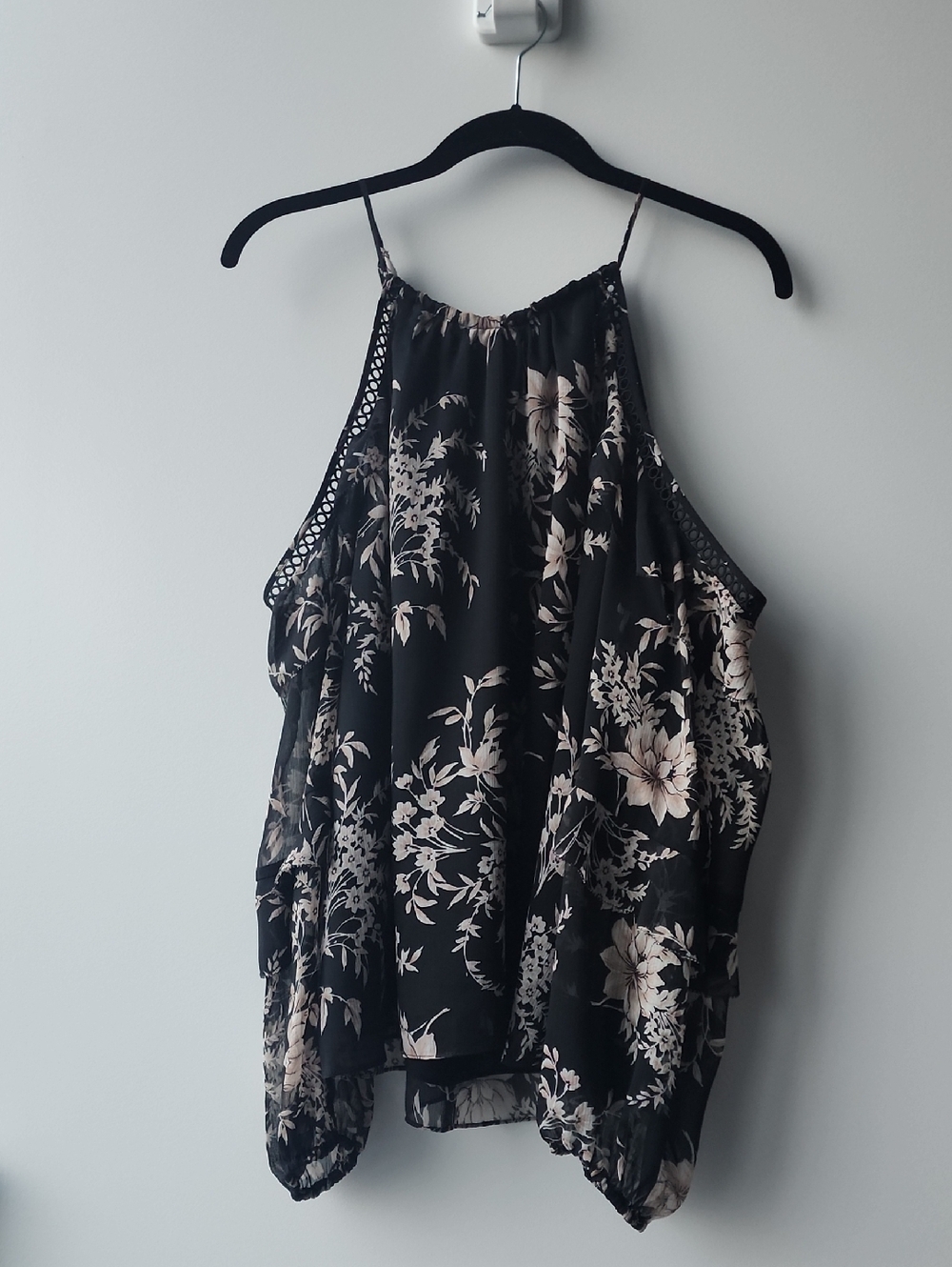 Ever New Melbourne Floral Print Off the Shoulder Oversized Blouse